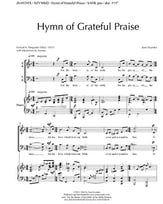 Hymn of Grateful Praise SATB choral sheet music cover